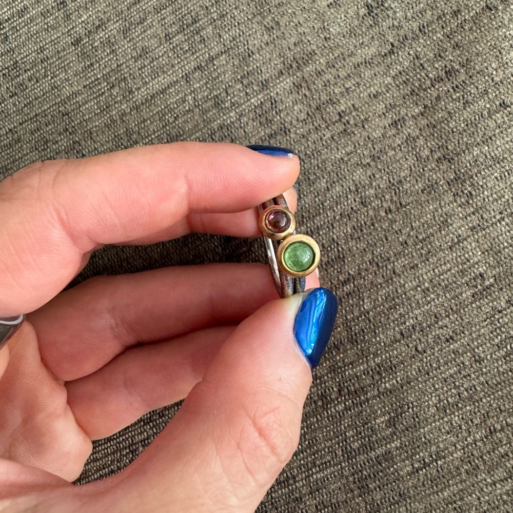 Weathered Silver Stackable Rings - image 5